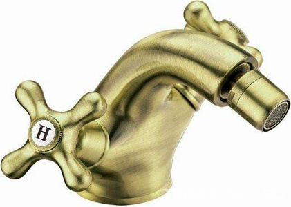 Смеситель для раковины, с поворотным изливом, с нажимной пробкой д/к, (цв. бронза),  ZZ Cezares Retro RETRO-C-BS1-02