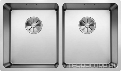 Мойка кухонная Blanco Andano 340/340-U| 44x74x19