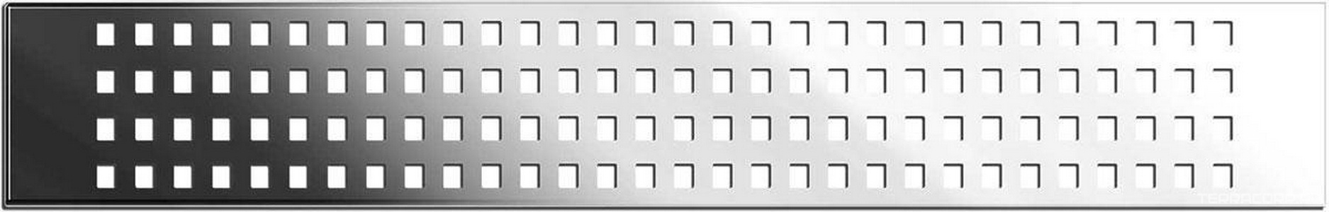 Душевой лоток 800 мм, пропускн.спос-ть 48 л/мин, с перфорир. решеткой, (цв.хром),  ZZ Vincea Say Optima SAY.601.80.P.PITI