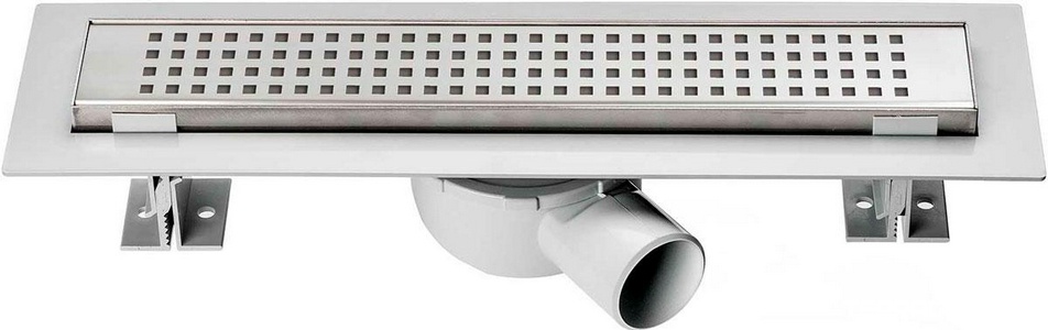 Душевой лоток 800 мм, пропускн.спос-ть 48 л/мин, с перфорир. решеткой, (цв.хром),  ZZ Vincea Say Optima SAY.601.80.P.PITI