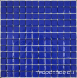 Мозаика 25FL-M-026 (синий кобальт) бассейновая (чип 2.5x2.5) ZZ|31.5x31.5
