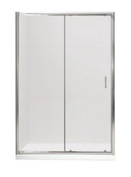 UNO-BF-1-125-M-Cr Душевая дверь, матовое стекло, профиль хром | ZZ