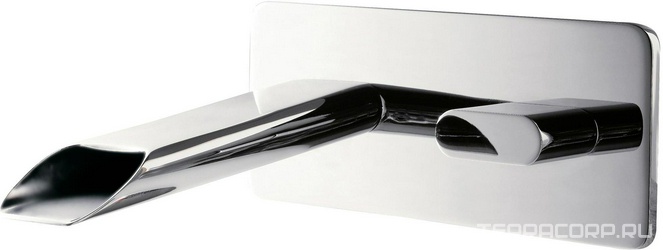 Смеситель для раковины, встраиваемый в стену (горизонт. исполн.), излив 150мм, (цв. хром) Pao Spa ZZ