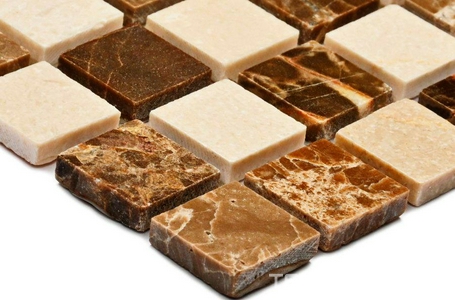 Мозаика Bonaparte Мозаика из натурального камня Turin-15 slim (POL) (15x15x4) 30,5x30,5 Комбинированный 