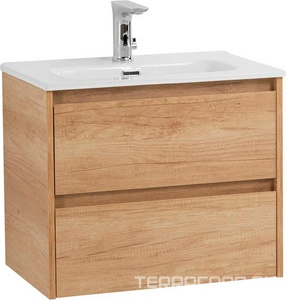 База под раковину подвесная с двумя выдвижными ящиками, 705х395хh500мм, (без раковины арт.BB700/390ETL), (цв.Rovere Nebrasca Nature),  ZZ BelBagno Kraft KRAFT 39-700/390-2C-SO-RNN