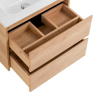 База под раковину подвесная с двумя выдвижными ящиками, 705х395хh500мм, (без раковины арт.BB700/390ETL), (цв.Rovere Nebrasca Nature),  ZZ BelBagno Kraft KRAFT 39-700/390-2C-SO-RNN