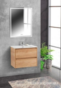 База под раковину подвесная с двумя выдвижными ящиками, 705х395хh500мм, (без раковины арт.BB700/390ETL), (цв.Rovere Nebrasca Nature),  ZZ BelBagno Kraft KRAFT 39-700/390-2C-SO-RNN