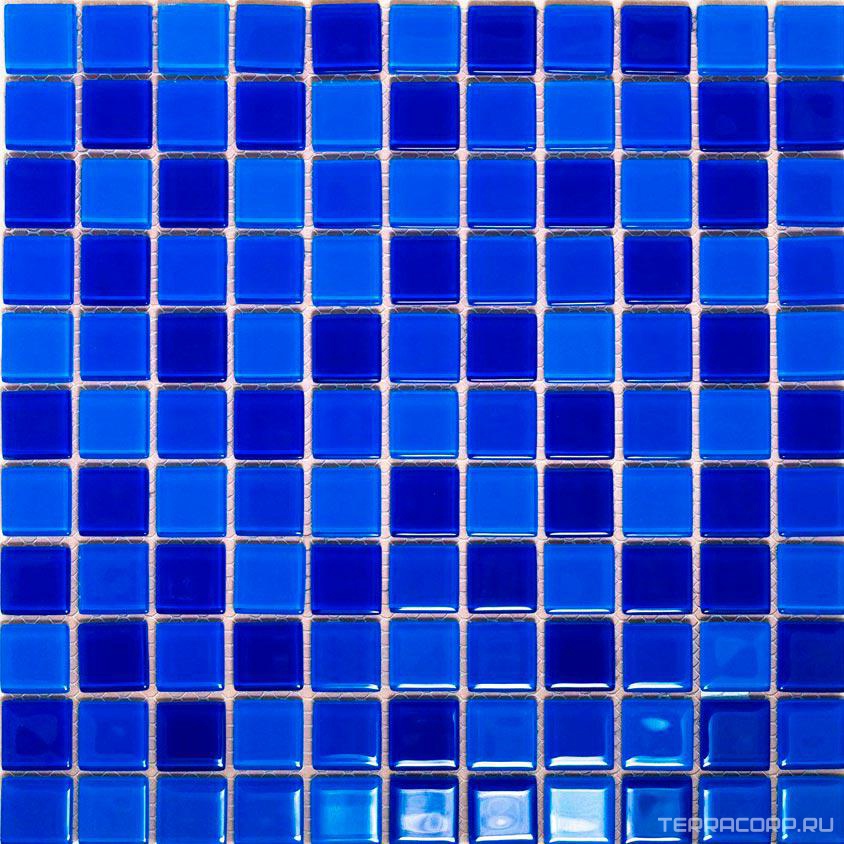 Мозаика Мастера Керамики Glass Мозаика FA021,022,023 (чип 25x25) 30х30 Синий, фото 3