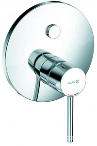 Смеситель встраиваемый для ванны и душа Bozz, однорычажный, автом. переключатель душ/ванна PUSH&SWITCH, БЕЗ внутр.части, хром ZZ Kludi BOZZ 386590576