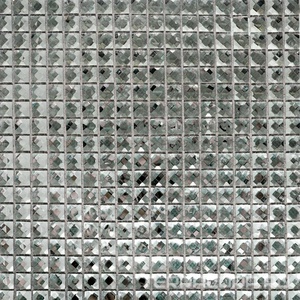 Мозаика Мастера Керамики Glass Мозаика F15x1  (чип 15x15) 30х30 Серый 