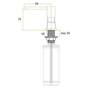 Дозатор для жидкого мыла  ZR-22, цв. белый, ZZ Zorg Zorg ZR-22 WHITE