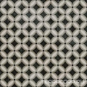 Керамогранит Kerama Marazzi Фреджио Декор  2 черно-белый20x20 Черный 