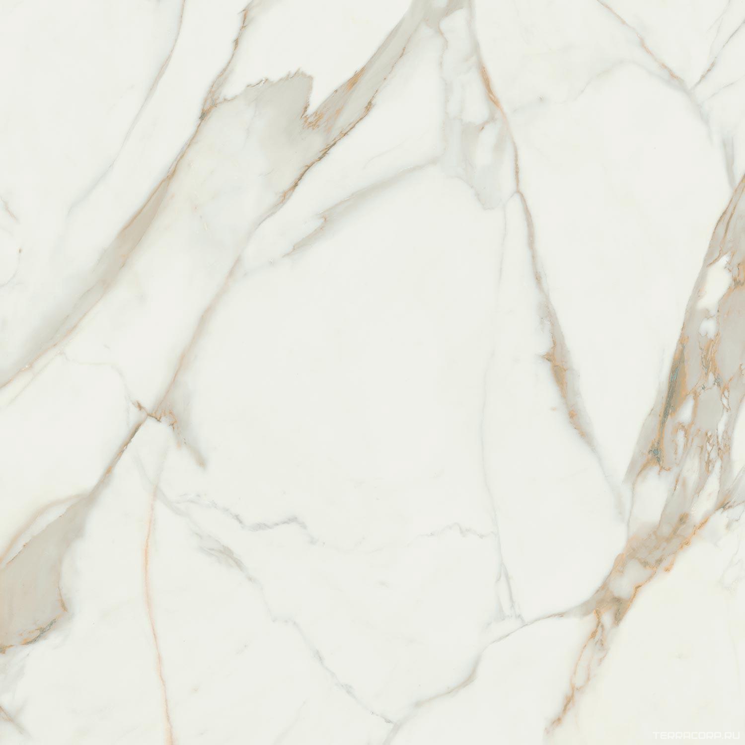 Керамогранит Pamesa Calacata Gold leviglass 120x120 Rec. Белый, фото 6