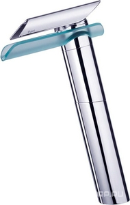 Смеситель для раковины, Высокий, без д/к, (цв.хром, излив стекло),  ZZ Paini Morgana 73CR205VRLL