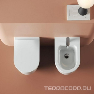 Биде подвесное 36х52см, крепёж в компл., (цв.белый),  ZZ ArtСeram Monet MNB001 01; 00