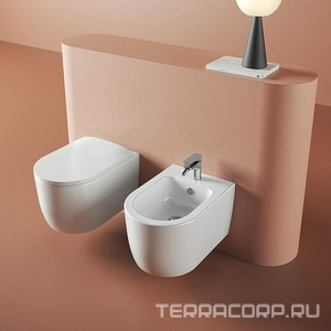 Биде подвесное 36х52см, крепёж в компл., (цв.белый),  ZZ ArtСeram Monet MNB001 01; 00