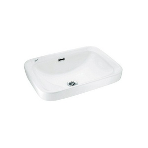 Раковина встраиваемая сверху, 56.5x41.5x19 см, без отверстия под смеситель, цвет белый, фарфор, ZZ Jaquar Florentine FLS-WHT-5601