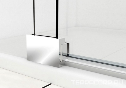 Дверь для душа в нишу, 1112-1212хh2000мм, распашная с неподв.сегментом, правая/левая, (стекло 8мм, прозрачное, фурн.цв.хром), Extra Vincea Exrta VDP-1E1112CL