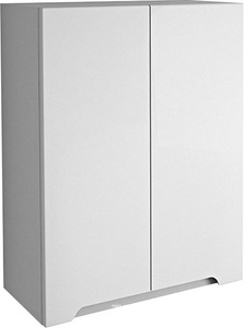 Шкаф QL, 60 см, 2 дверцы, 2 стеклянные полки, белый глянец ZZ Dreja Almi 99.0012