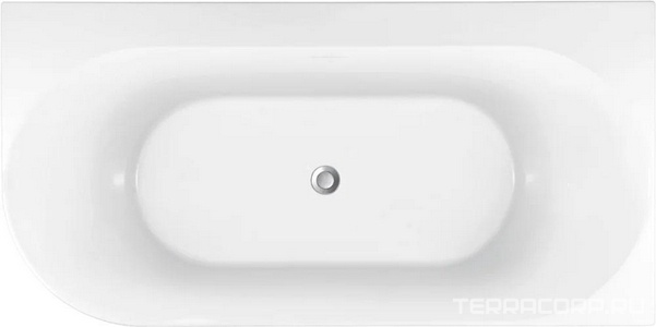 Ванна 1700x780хh600мм, ассиметричная, Правая, интегрированный слив-перелив, д/к цв.хром в компл., (акрил цв.белый),  4 ZZ Allen Brau Priority 2.31004.20B