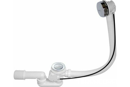 Сифон для ванны GC-4  полуавтомат 600 мм ( доукомплектованный) , цвет хром ZZ 1Marka Lil SE-GC4 / GC-4