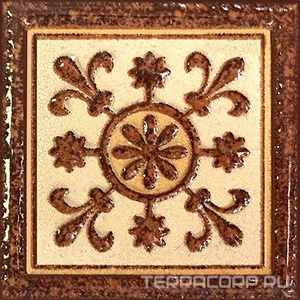 Керамогранит FreeLite Decor Валлонь Вставка 6x6 XX Комбинированный 