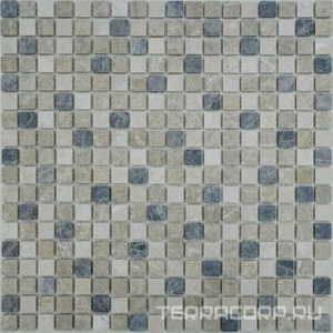 Мозаика Спектр-М Натуральный камень Мозаика из камня на сетке М20-274-15Т 30.5x30.5 Комбинированный 
