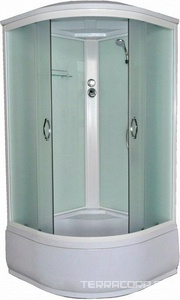 Душевая кабина CS-1200 120х120х215 см, стекло матовая, стекло 4мм, глубокий поддон, высота поодона 43 см, тропический верхний душ, ZZ Loranto Loranto CS-1200 Hi F