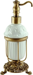 Дозатор настольный, (керамика, держатель цв.бронза),  ZZ Migliore Elisabetta 16995