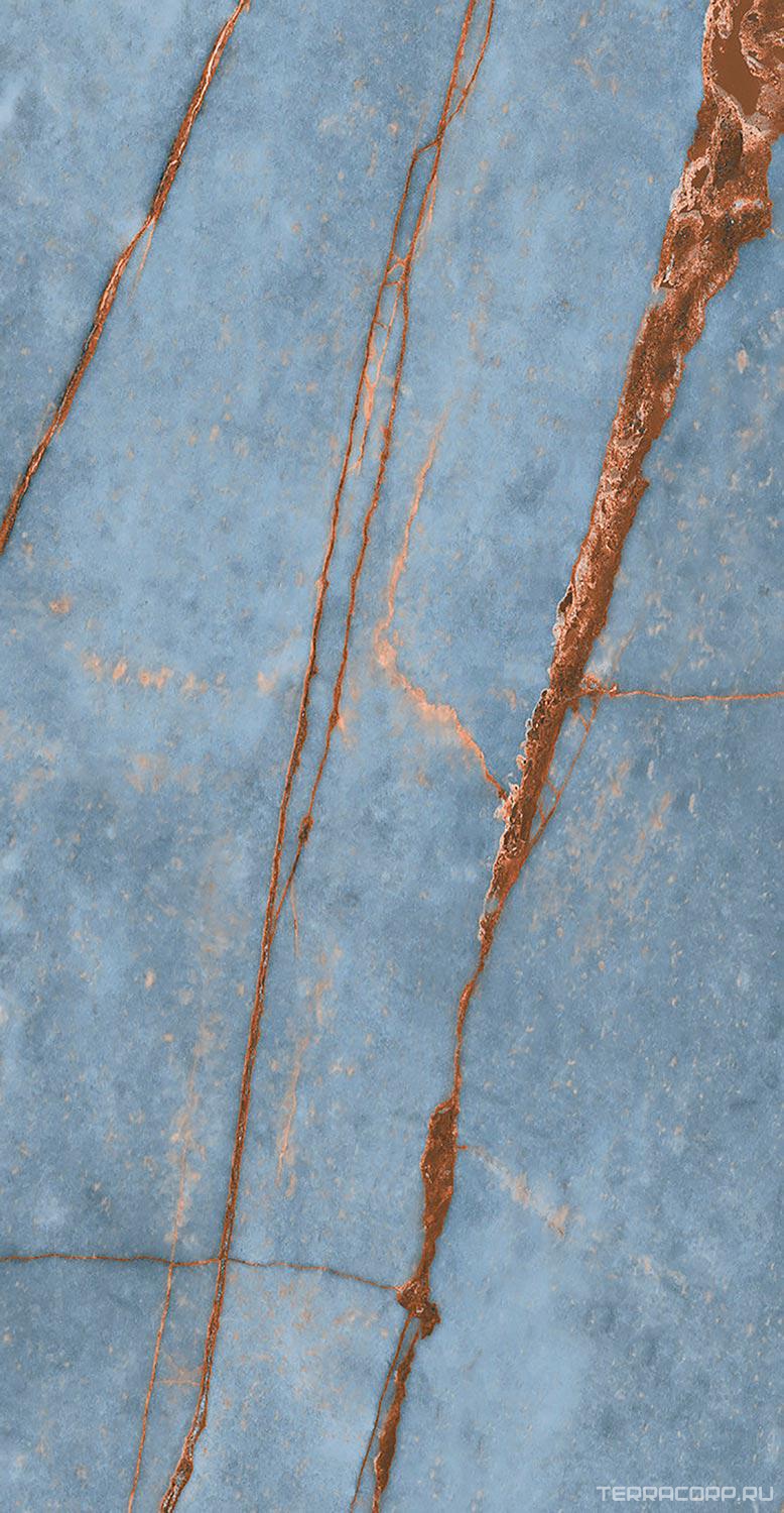 Керамогранит Florim Magnum Heritage Luxe Heritage Azure Glossy 60x120 Голубой, фото 4