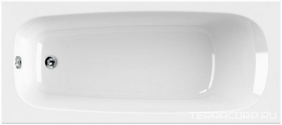 Ванна 150х70хh41см, прямоугольная, без ножек/каркаса, (акрил), Eco ZZ