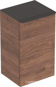 Шкафчик-пенал 33х36х60 см с одной дверцей, левый, цвет пекан,  Square ZZ Geberit Smyle 500.360.JR.1