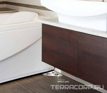 Трап для душа, выпуск гориз.50мм, (пластик, решетка нерж.сталь 194х194мм), Confluo Standard 20Х20 Angle 1 ZZ Pestan Standard Dry 13000013