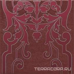 Декор Барберино 2 бордо глянцевый 20x20