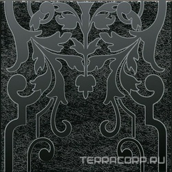 Декор Барберино 2 чёрный глянцевый 20x20