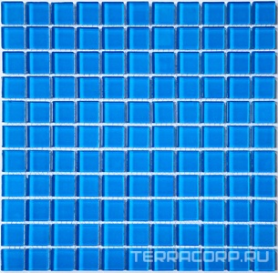 Мозаика Bonaparte Мозаика стеклянная Royal blue (25x26x4) 30x30,1 Комбинированный 