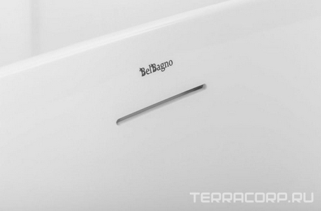 Ванна 1700x800xh560мм, пристенная, слив-перелив, пробка слива цв.белый в компл., (акрил цв.белый), BelBagno ZZ BelBagno Универсал BB412-1700-800