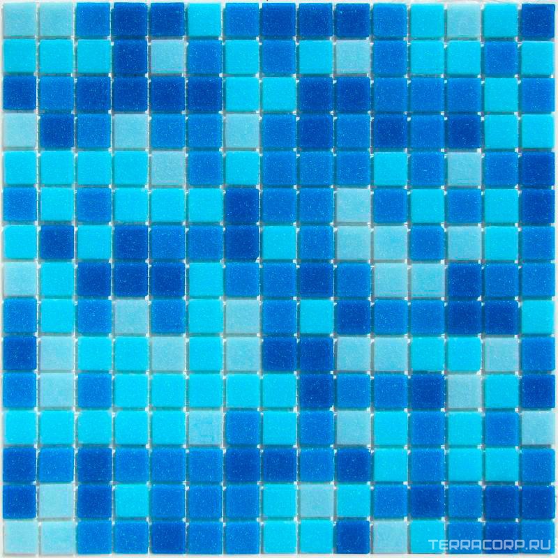 Мозаика Bonaparte Мозаика стеклянная Aqua 150 (на сетке) (20x20x4) 32,7x32,7 Комбинированный, фото 3