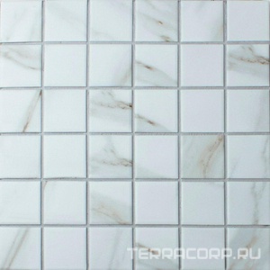 Мозаика Bonaparte Мозаика керамогранитная Calacatta Gold-48 (48x49x6) 30,6x30,7 Комбинированный 