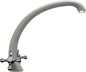 Смеситель Ulgran U-013(310) серый, для кухонной мойки| 16x21x27