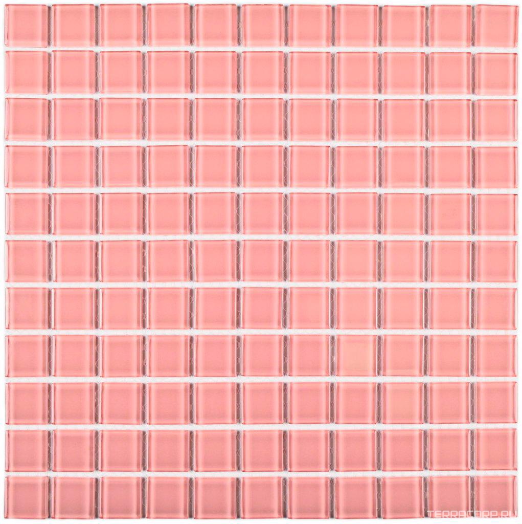 Мозаика Bonaparte Мозаика стеклянная Pink glass (25x25x4) 30x30 Комбинированный, фото 3