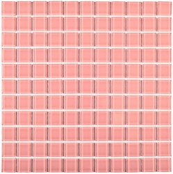 Pink glass (25x25x4) ZZ  30x30