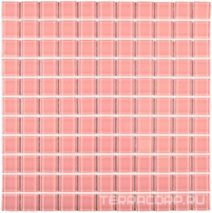 Мозаика Bonaparte Мозаика стеклянная Pink glass (25x25x4)  30x30 Комбинированный 