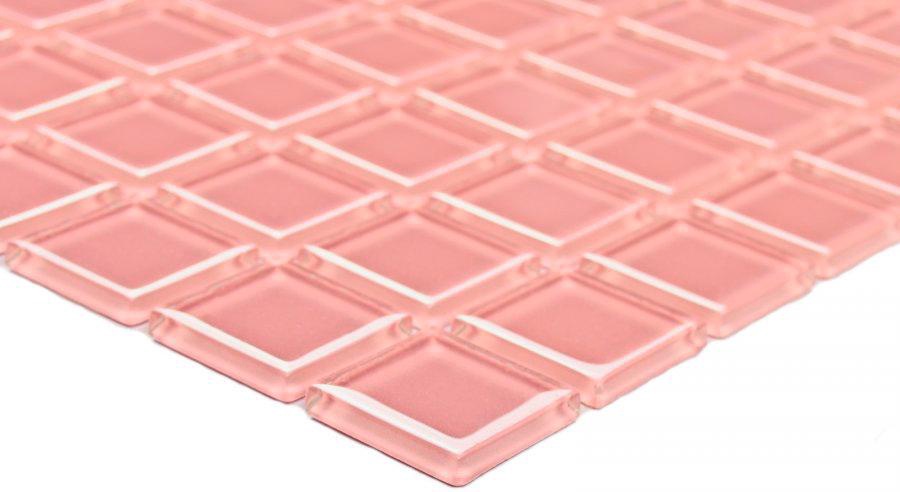 Мозаика Bonaparte Мозаика стеклянная Pink glass (25x25x4) 30x30 Комбинированный, фото 4