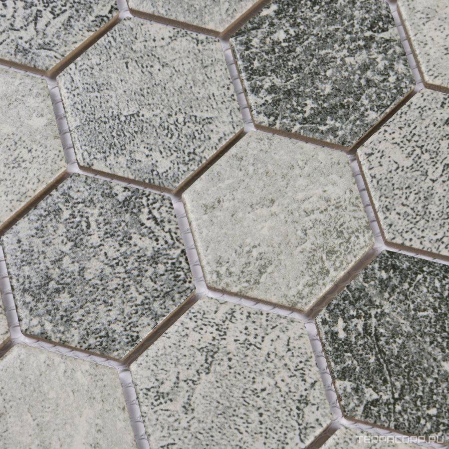 Мозаика Bonaparte Мозаика керамогранитная Olmeto Grey (51x59x6) 28,2x27,1 Комбинированный, фото 5