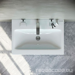 Тумба под раковину , подвесная, 60 см, 2 ящика push-to-open, цвет графит матовый AMPM Gem M90FHX06022GM