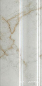 Керамическая плитка Kerama Marazzi Серенада Плинтус  белый глянцевый обрезной 15x30 Белый 