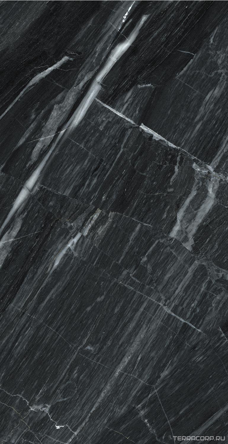 Керамогранит Fusure Ceramic Ariostocratic Style Light Luxury FSS12007 Pol KL 60x120 Черный, фото 5