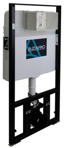 Сет инсталляция с панелью смыва, унитаз с сиденьем микролифт, белая клавиша смыва, ZZ Azario Azario AZ-8010-1000+AZ-8200-0012+AZ-0046N