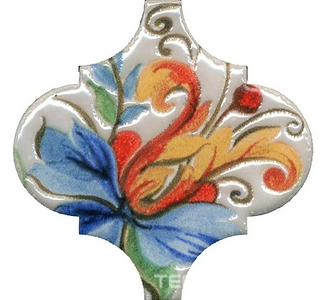 Керамическая плитка Kerama Marazzi Арабески Тоскана Декор  4 глянцевый 6.5x6.5 Комбинированный 